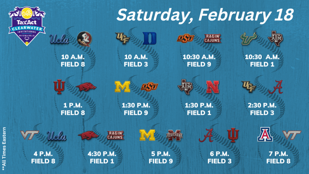 ESPN Reveals Matchups For 2023 TaxAct Clearwater Invitational Presented