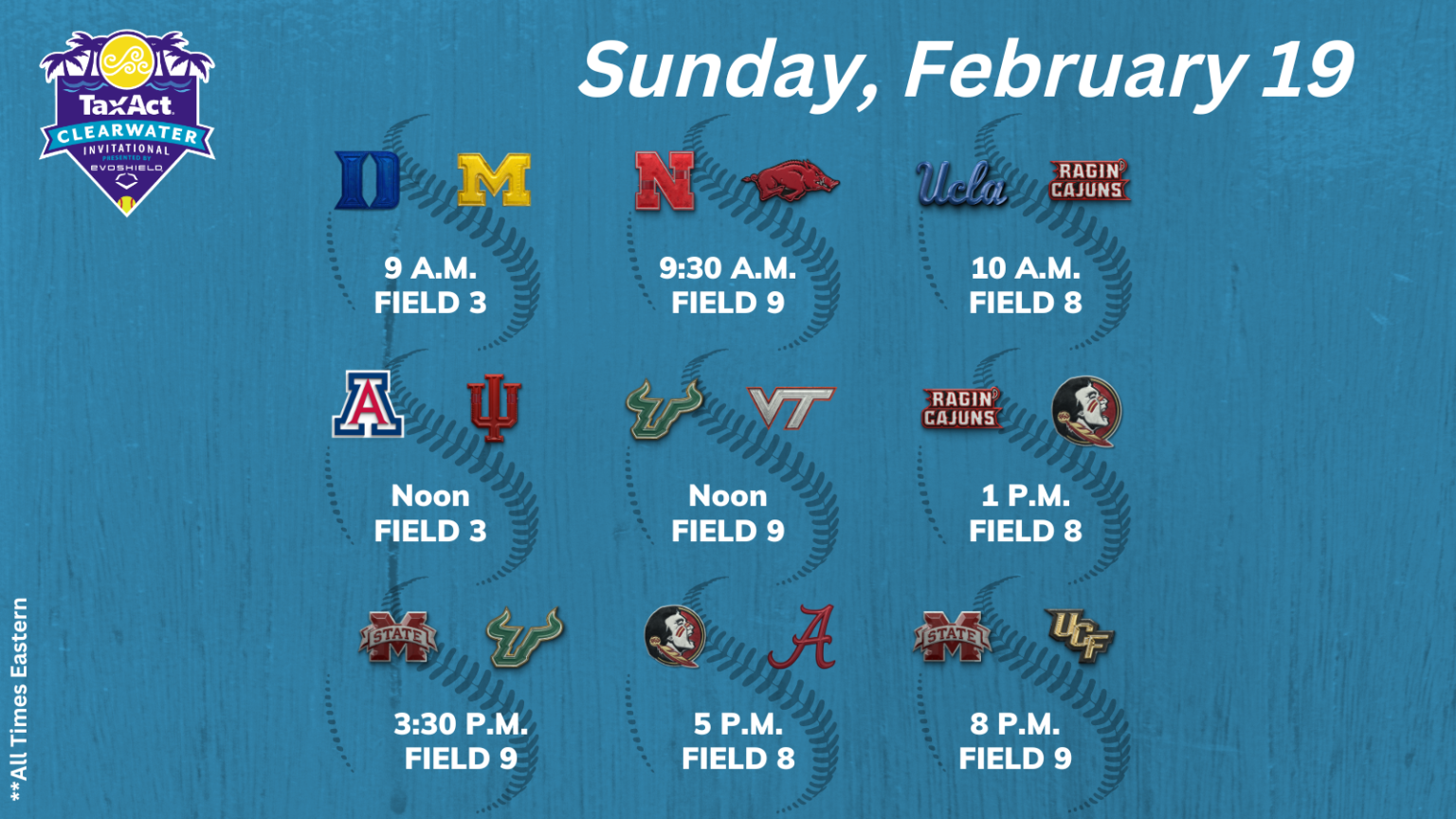 ESPN Reveals Matchups For 2023 TaxAct Clearwater Invitational Presented